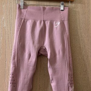 Gym shark pink leggings size s, condition- good